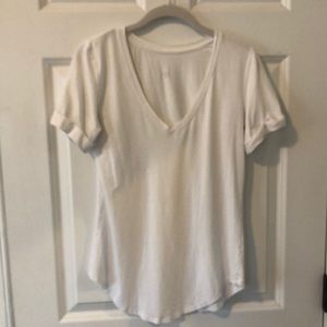 White lululemon shirt